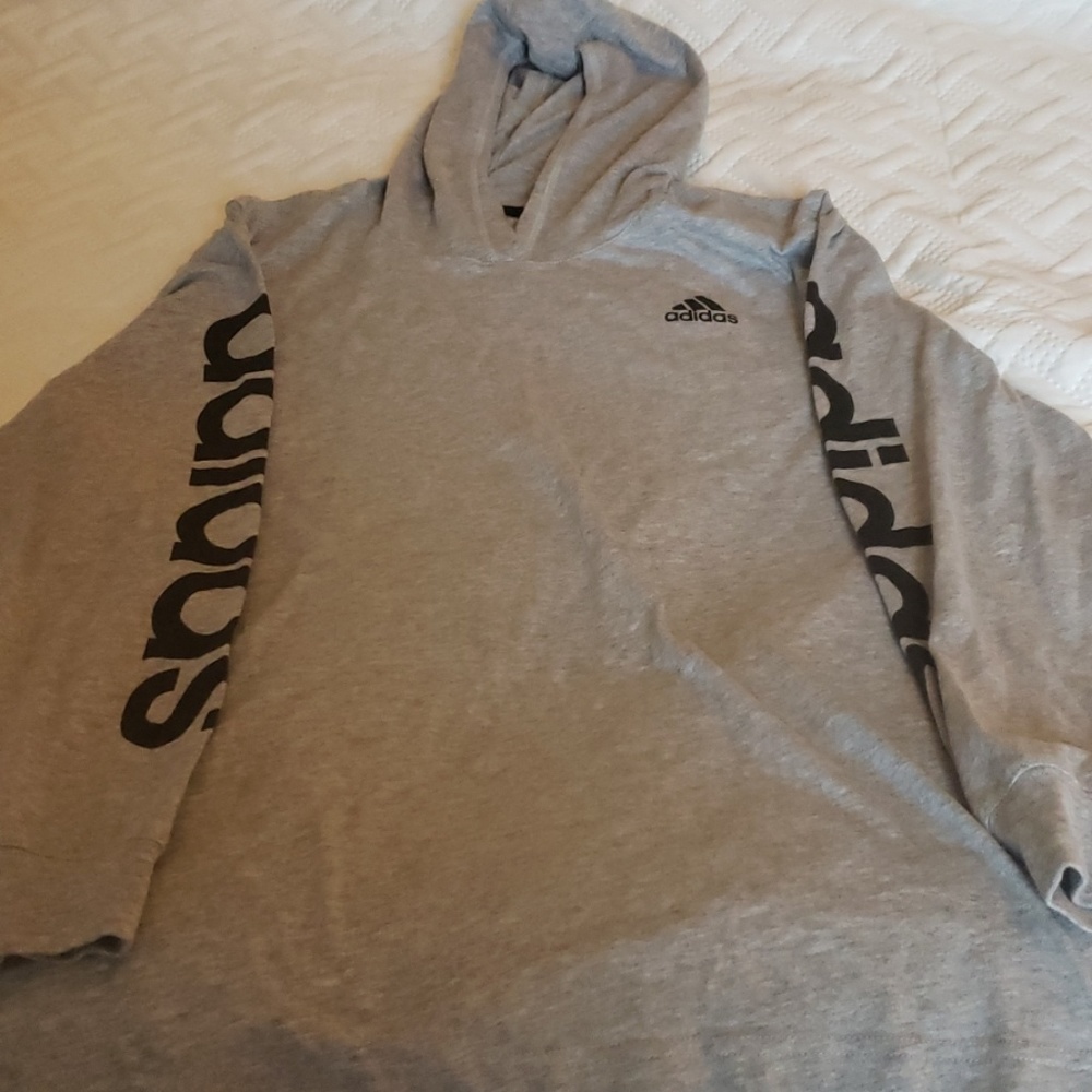 Adidas long sleeve hooded T-shirt